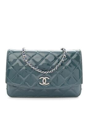 Chanel Patent Quilted Brilliant Wallet #282474C16B